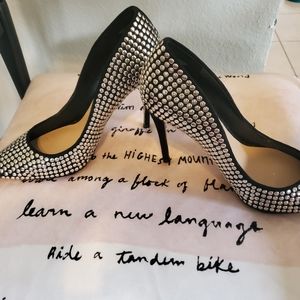 ALDO Silver studded heels. Like Brand new.